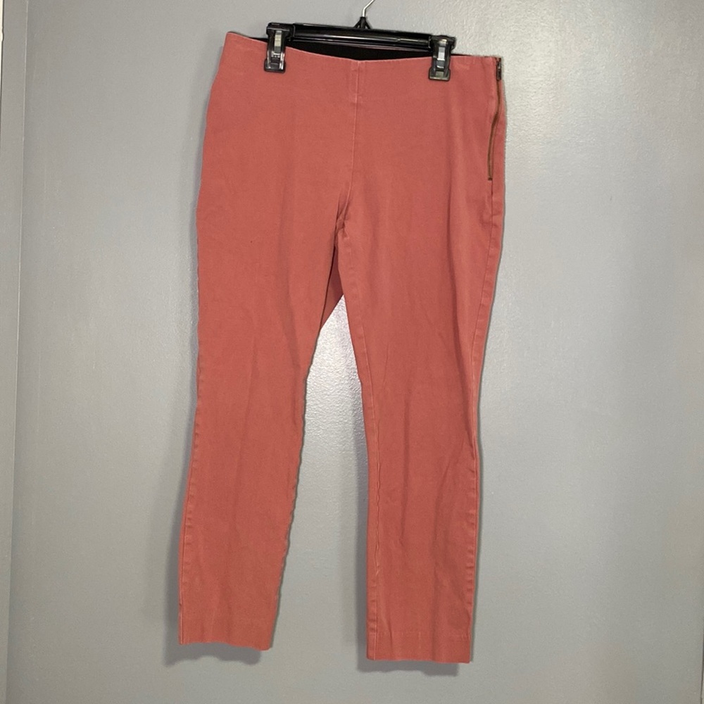 A New Day Rose Colored Stretchy Pull-on Slim Trousers Size 4 - Picture 1 of 8